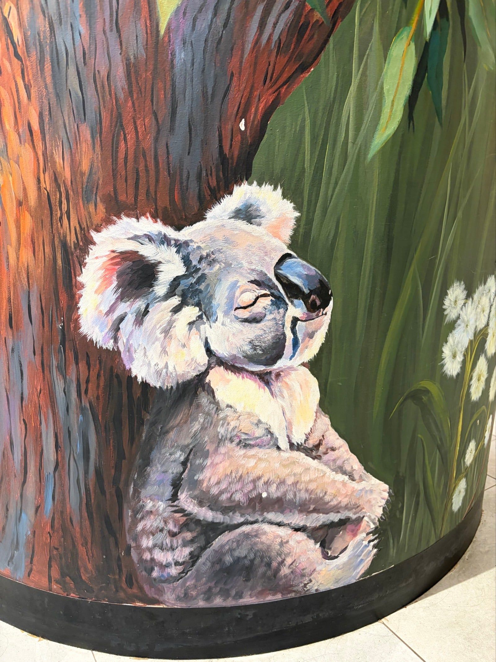 Painting of a koala. 
